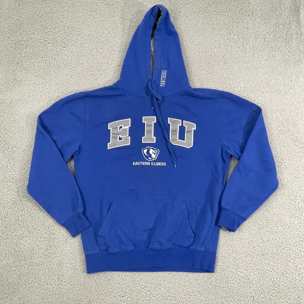 Eastern Illinois University EIU Panthers Hoodie Men M Blue Stadium Athletics